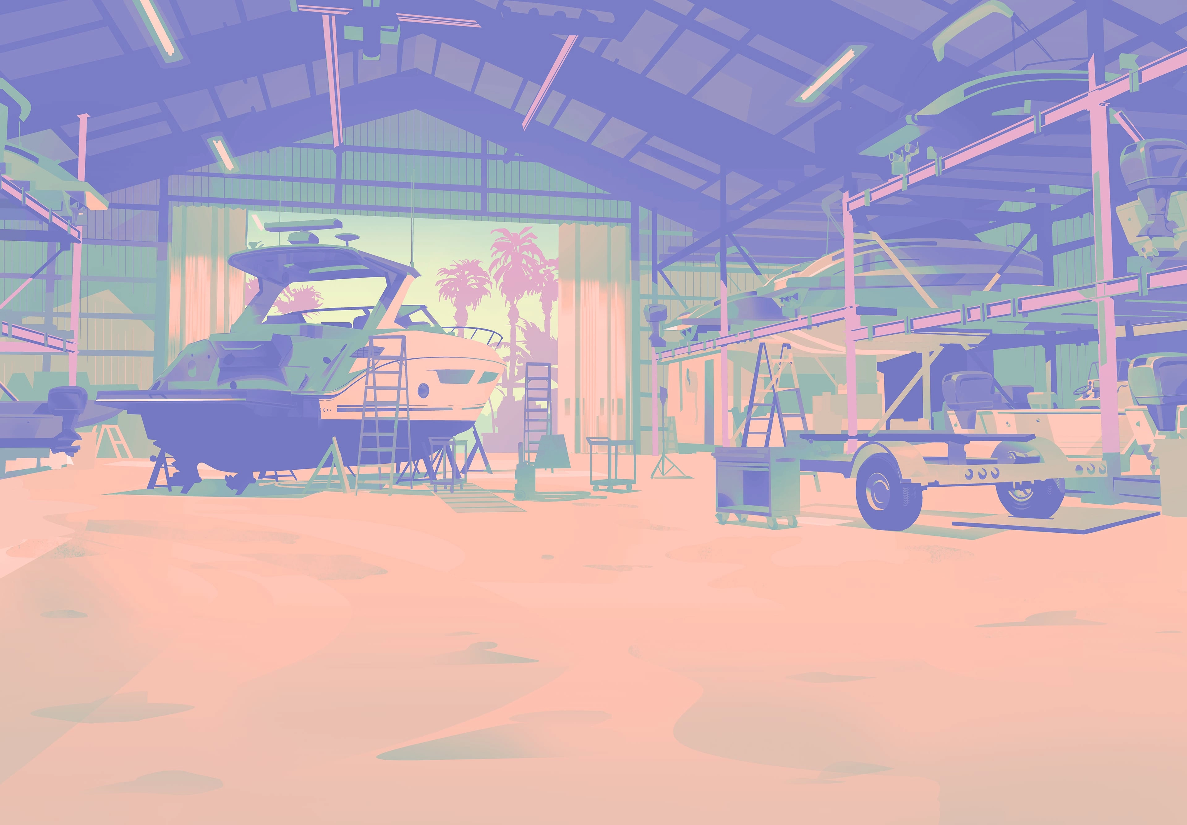 Leonida Keys — Boat warehouse