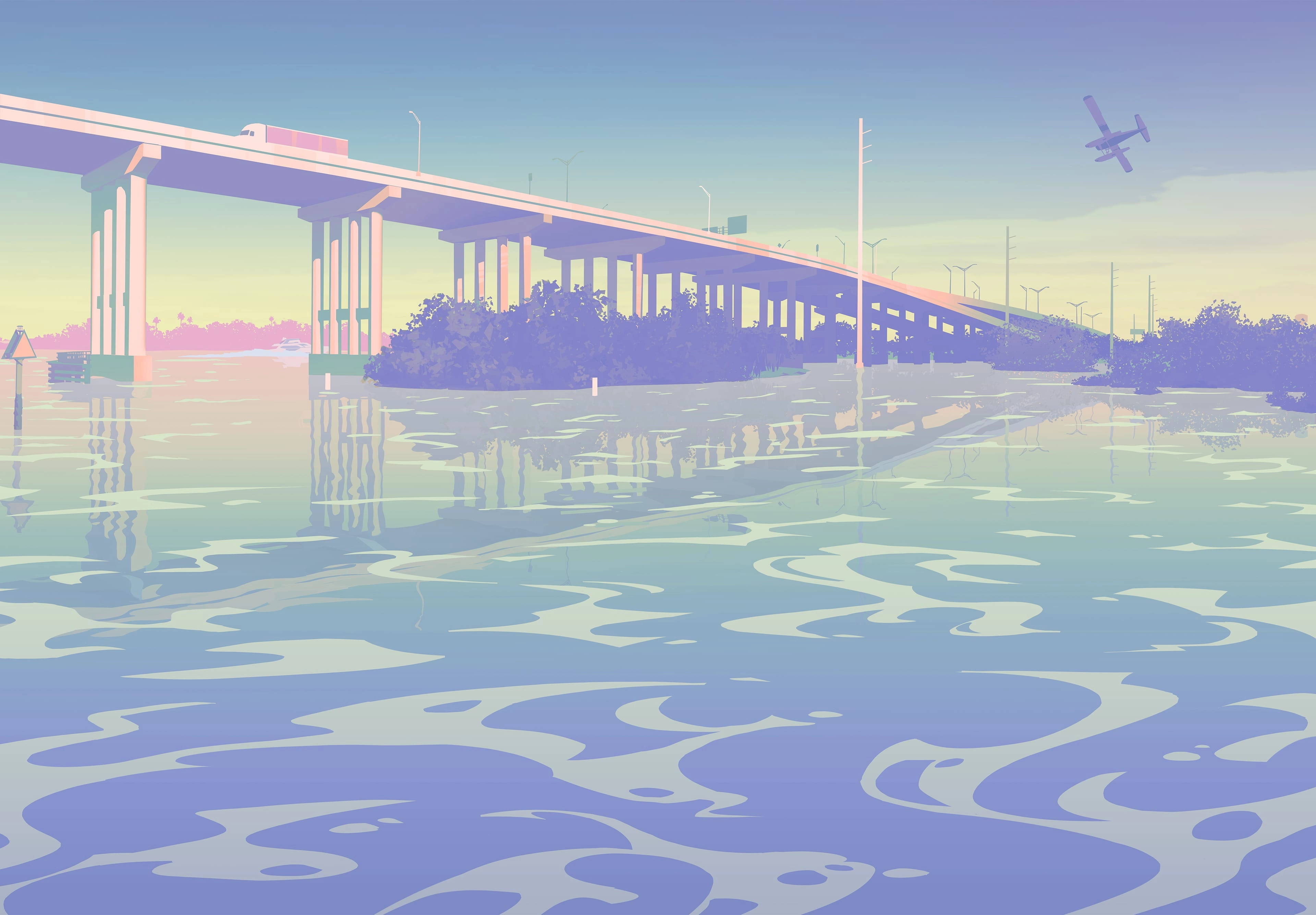 gta vi bridge artwork