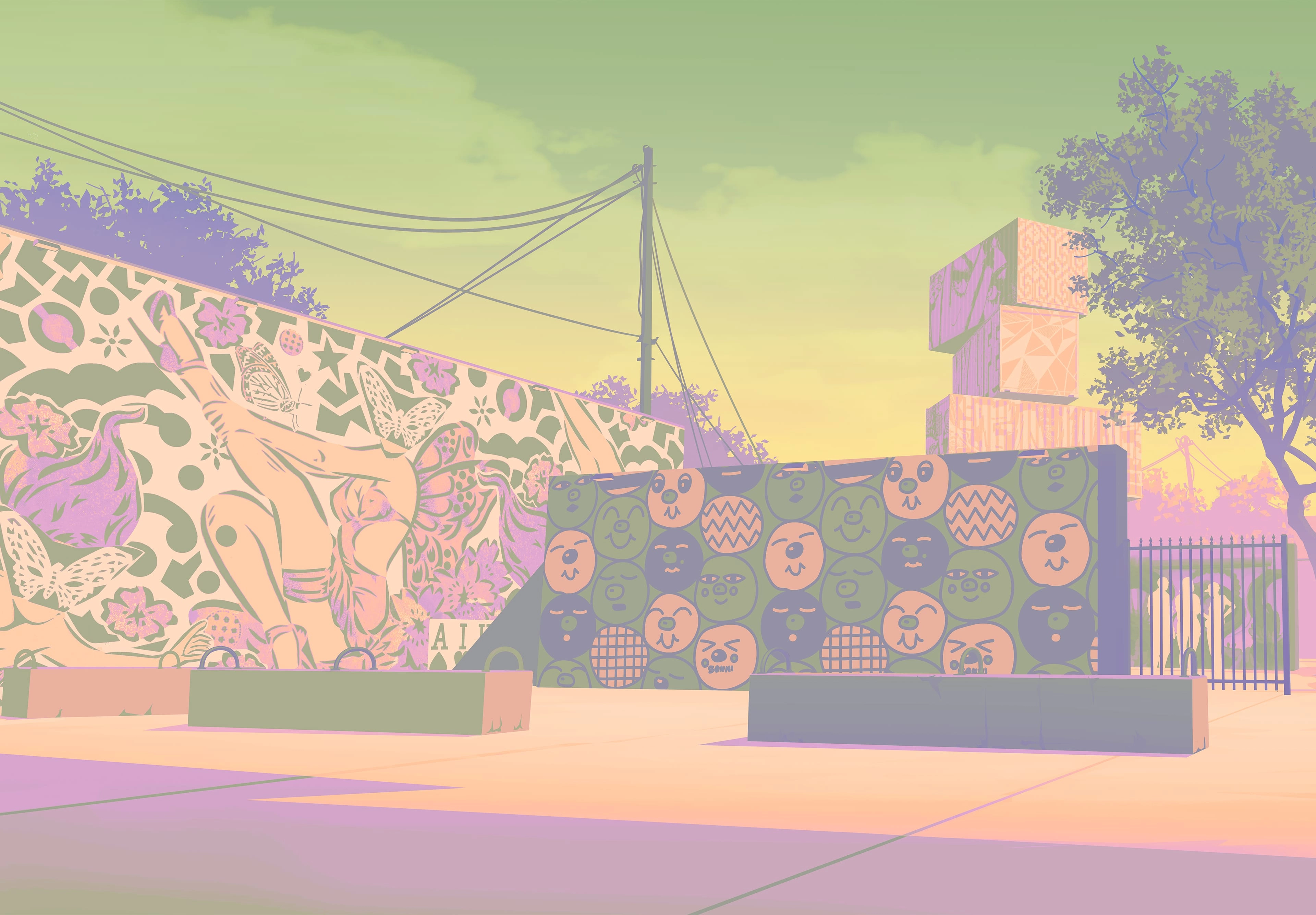 gta vi graffiti artwork