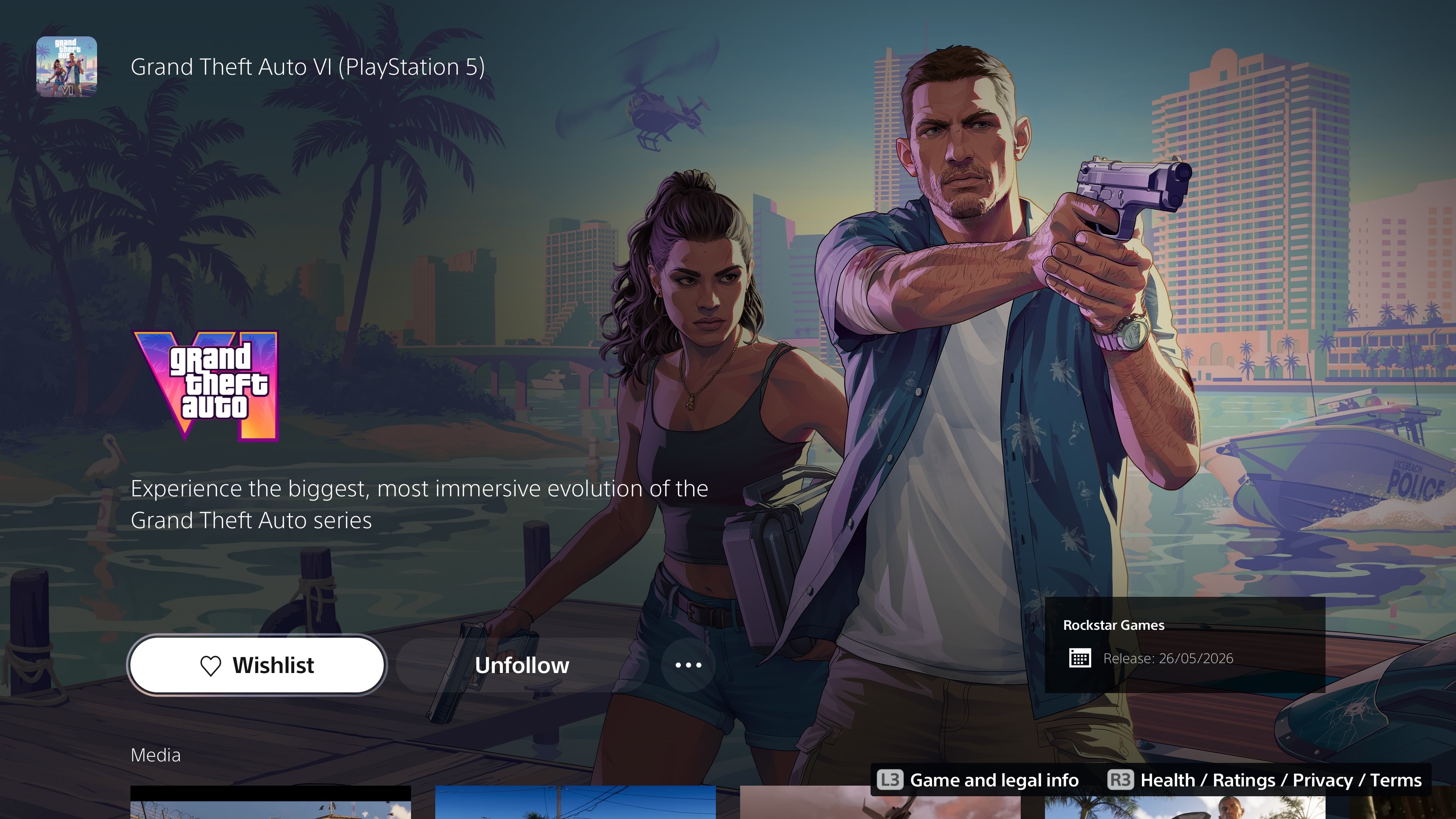 gta vi available for ps5 wishlist